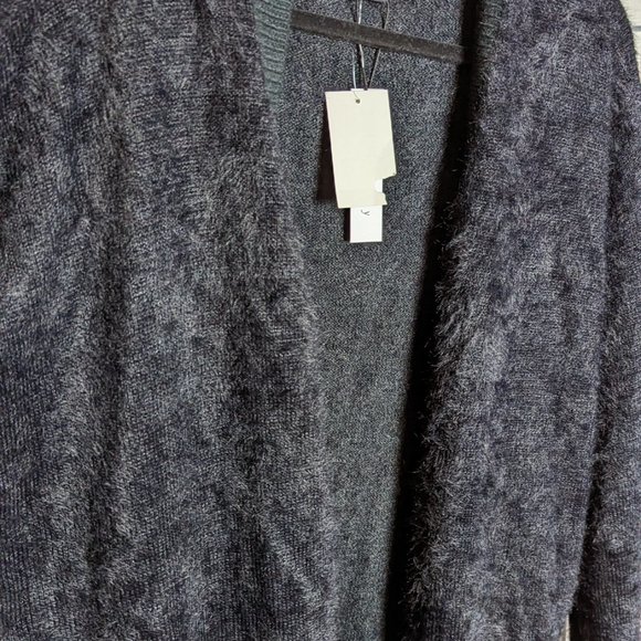 NWT Sanctuary black long fuzzy cardigan - Picture 4 of 4